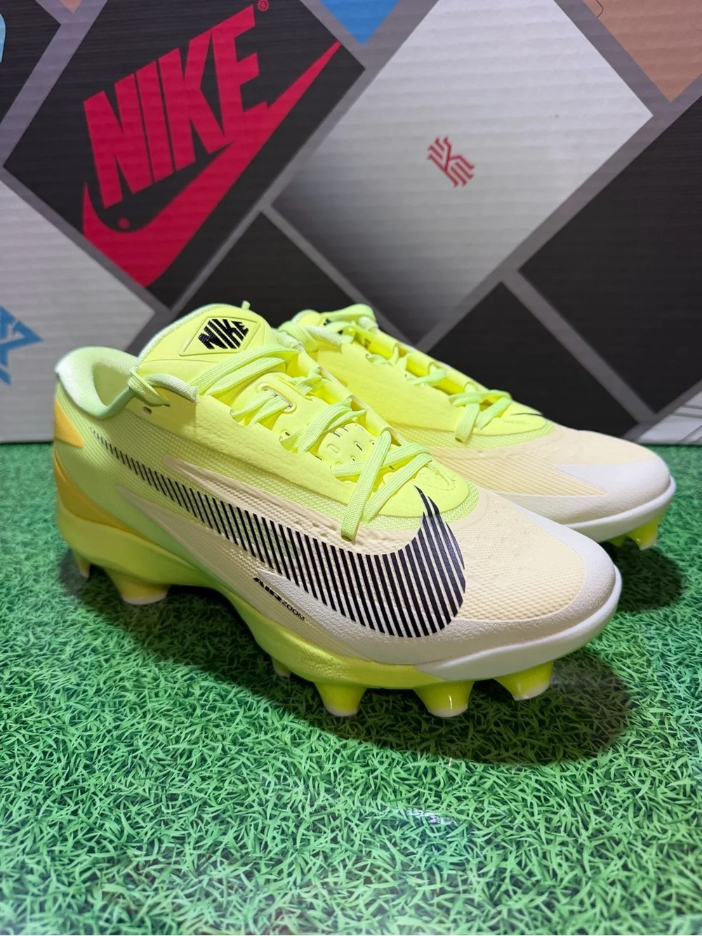 Nike Diamond Standout MCS Baseball Cleats ‘VOLT ICE’ Men Sz 9.5 II7344-700 NEW